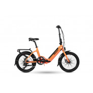 Bicicletat Eléctrica Noa de 9Transport, Plegable, Motor 250W, Color Coral