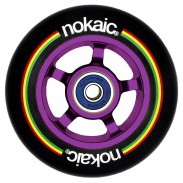 NoKaic Ruedas 100mm Pack (2u.) - Negro/Lila