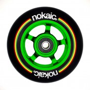 NoKaic Ruedas 100mm Pack (2u.) - Negro/Verde